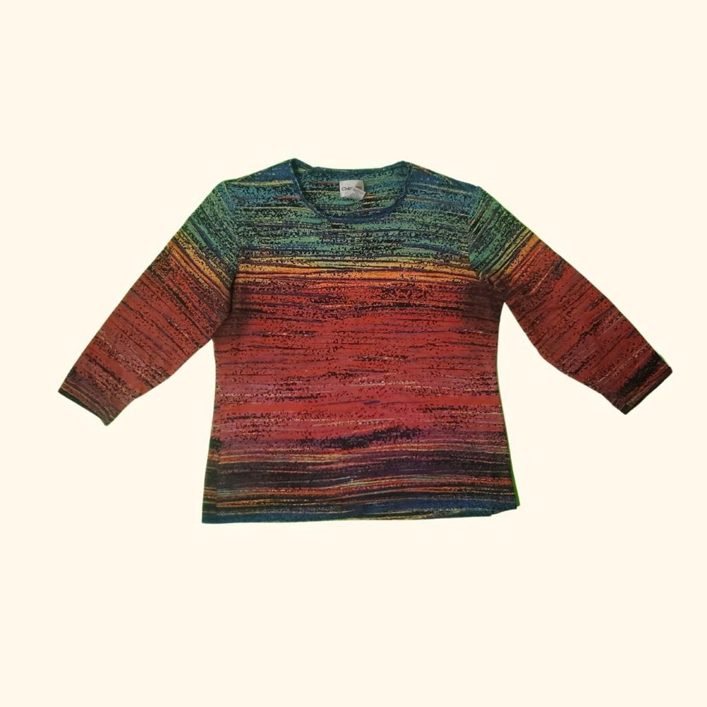 CHICO'S - Multicolored mid-sleeve shirt